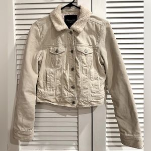 American Eagle jacket corduroy cropped denim